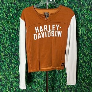 LIMITED EDITION Harley Davidson vintage reissue by trunk Henley 19”PTP w 22”L